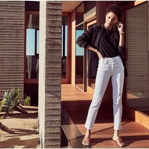 J.Crew 10" vintage slim-straight jean in white 33‎